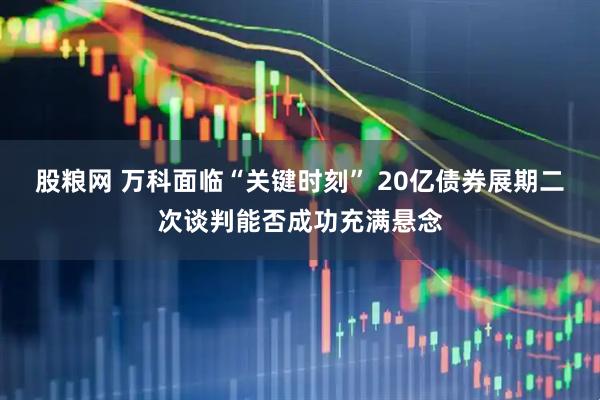 股粮网 万科面临“关键时刻” 20亿债券展期二次谈判能否成功充满悬念